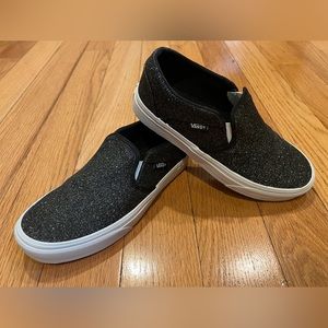 Vans Asher Party Glitter Slip Ons